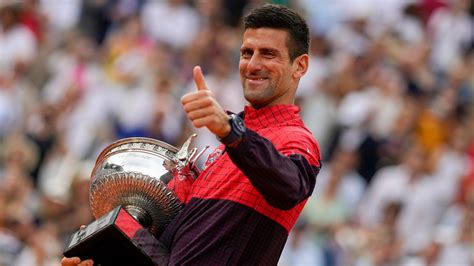 tennis results from french open|Novak Djokovic wins his 23rd Grand Slam title by beating Casper .
